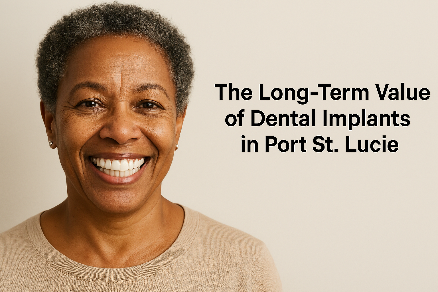 Long-term value of dental implants at St. Lucie Center of Cosmetic Dentistry